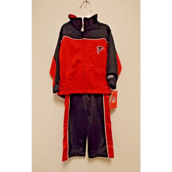 NFL Atlanta Falcons Red Hooded Sweat Suit Size 2T by NFL Reebok - Picture 1 of 7